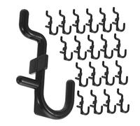 Beaupretty Plastic Pegboard Hooks 150pcs with Stable Holding Structure and Convenient Item Taking, Black Plastic Pegboard Tool Storage Hooks for Garage and Workshop for Home and Workshop
