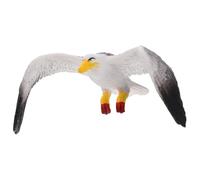 Beaupretty Plastic Seagull Statue White Micro Landscape Garden Ornament