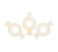 Beaupretty Plastic Trumpet Valves Spring Supporting Plates Portable Replacement Easy to Replace 3pcs White Pieces for Musical Brass Instruments