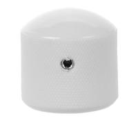 Beaupretty Plastic Volume Potentiometer Knob for Electric Guitar Bass Precise Tone Control with Design Easy Installation Compatible with Various Guitar Models Stylish White Replacement