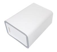 Beaupretty Plastic Wastebasket 15l PP Press Lid for Home Bedrooms White