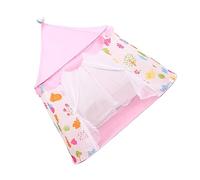Beaupretty Playing Castle Storage Tent with Gauze Mesh Sturdy Fixing Brackets Indoor Playhouse for Boys and Creative Multifunctional Tent Pink Animal World Design