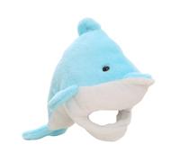 Beaupretty Plush Dolphin Cosplay Headwear Soft Party Costume Hat for Carnival Photo Props Under Sea Fancy Dress Accessory