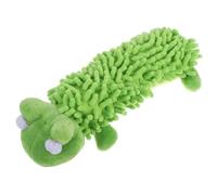 Beaupretty Plush Pet Molar Chew Frog Shape with Sound, Wear-resistant Dog Educational for Home Use, Green Soft Chewing Plaything for Puppy and Adult Dogs
