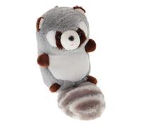 Beaupretty Plush Raccoon Keychain Soft Stuffed Bag Accessory Decorative Pendant for Keys and Backpacks Fluffy Plush Charm for Gifts Christmas Birthdays and Special Occasions