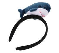 Beaupretty Plush Shark Headband Animal Ears Halloween Funny Boys and Girls Party Sea Creature Headwear Dark Blue Cute