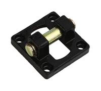 Beaupretty Pneumatic Air Cylinder Mounting Bracket Rod Pivot Clevis Holder Base Smooth Polished Cylinder Shelf for Industrial Automation Easy Install Pneumatic Parts