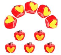 Beaupretty Poisoned Fruit Pendant Charms Practical and Versatile Halloween 10pcs Plastic Resin Charms for DIY Jewelry Making and Keychain Decoration for Phone Accessories