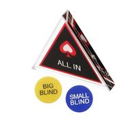 Beaupretty Poker Chip Set with Dealer Button Big Blind Small Blind All In Markers Plastic Game Tokens for Party Supplies and Card Game Accessories Complete Poker Accessories Kit for