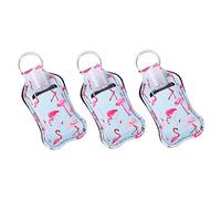 Beaupretty Portable 30ml Refillable Hand Soap Bottle Set with Protective Covers 6pcs Portable Perfume and Lotion Bottles for Travel Reusable Empty with Keychain Holders for On-the-go Use