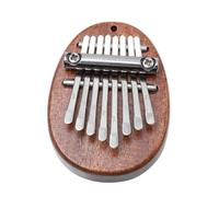 Beaupretty Portable Brown Eight Keys Thumb Piano Kalimba with Accurate Tone, Multi-functional Stainless Steel Keys, Lightweight Design for Adults and Beginners