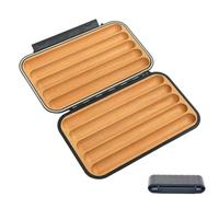 Beaupretty Portable Cedar Lined Cigar Humidor Case for 5 Cigars, Moisture-Proof Abs Material with Tight Seal and Smooth Opening, for Outdoor Gatherings and Office Use