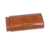 Beaupretty Portable Cigar Protective Box Pu Leather Cigar Humidor Case for Men Travel Holder Case Smoking Box Travel