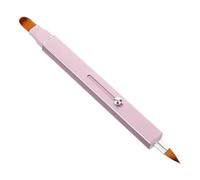Beaupretty Portable Dual-ended Lip Gloss Brush with Retractable Design, Artificial Fiber and Plastic Material for On-the-go Lip Makeup Touch-ups, Compact and Lightweight with Ergonomic Handle