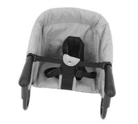 Beaupretty Portable Foldable Hook High Chair with Oxford Cloth and Rear Storage Bag Clip Feeding Seat for Dining Tables Kitchen Counters Travel and Home Use Grey