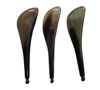 Beaupretty Portable Horn Gua Sha Scraping Therapy Tool Ergonomic Meridian Massage Plate for Face and Body Relief Lightweight Acupoint Stimulator Suitable for Muscle Relaxation Random Color