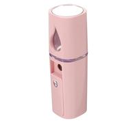 Beaupretty Portable Mini Face Steamer for Facial Deep Cleaning and Moisturizing USB Rechargeable Personal Humidifier Compact Handheld Skin Care Device for Salon and Home Use Pink