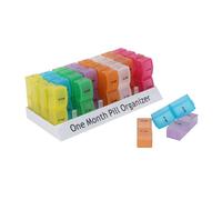 Beaupretty Portable Monthly Medicine Storage Case Food-Grade Pp 31-Day Pill Organizer Container for Elderly Home Use