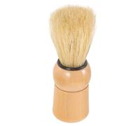 Beaupretty Portable Multi-use Beard Brush with Bristle and Wood Handle for Shaving Creation and Hairdressing Beard Care Tool for Men Gift for Husband Dad Brother