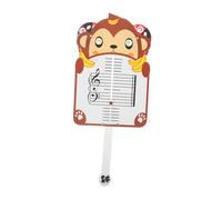 Beaupretty Portable Music Theory Board with Cute Monkey Design Movable Music Notation Cards for Beginners Interactive Piano Practice Aid for Cognitive Development Tool