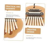 Beaupretty Portable Note Mini Kalimba Thumb Piano Lightweight Beech Wood Finger Instrument for Beginners Ethereal Sound Easy to Play Practical Music Tool