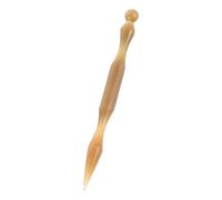 Beaupretty Portable Ox Horn Massage Pen for Chinese Medicine Dual Head Shiatsu Tool for Ear Acupuncture and Facial Reflexology Versatile Point Massager for