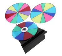 Beaupretty Portable Prize Wheel with Dry Erase Surface and Slots Spinning Roulette Wheel with Heavy Duty Base for Events Games and Challenge Peg Decision Making