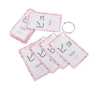 Beaupretty Portable Ring Bound Japanese Flashcards for Beginners Friendly Hiragana and Katakana Phonics Cards Rapid Learning Tool for Boys Japanese Alphabet Anywhere