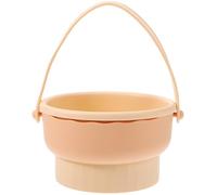 Beaupretty Portable Silicone Makeup Brush Cleaning Bowl for Women Compact Beauty Tool for Eye Shadow Blusher Brushes for Travel and Home Use Skin Color