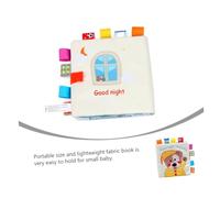 Beaupretty Portable Soft Cloth Book for Boy Girl and Educational Fabric Puzzle with Built Call for Early Learning and Habit Development Lightweight and Washable Bedtime Touch Book