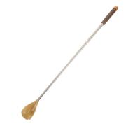 Beaupretty Portable Telescoping Back Scratcher Faux Horn Curved Head and Smooth Ball-Shaped Beads, Ergonomic Handle for Neck and Back, for Travel and Daily Care Relaxation