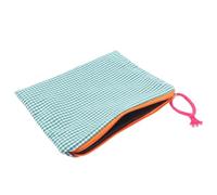 Beaupretty Portable Travel Makeup Bag for Women Large Capacity Cosmetic Pouch with Vintage Green Pattern Multi Compartment Organizer for Daily Use and Trips