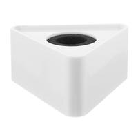 Beaupretty Portable Triangular Microphone Logo Flag White Abs Station Sign for Interviews Design Suitable for Professional Microphone Use Easy to Carry Display