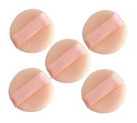 Beaupretty Powder Waste to Makeup Beige Applicators Mini Flocking 5pcs for Cosmetic Application Creative Portable Supplies Avoid of Girls Cosmetics for Everyday