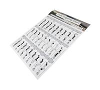 Beaupretty Practical Flute Finger Guide Chart Coated Chord Diagram for Beginners Read Flute Practice Tool Music Theory Reference for Students and Teachers