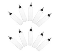 Beaupretty Precision Glue Applicator 10pcs 9oz Plastic Round Twist Top Bottles for Arts Crafts and Workshop Liquid Refilling