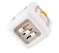 Beaupretty Preschool Learning Montessori Busy Cube for Safe Sensory Activity Cube Fine Motor Skills Cognitive Development and Problem Solving Educational Travel