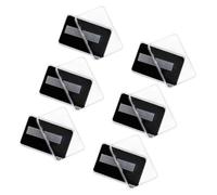 Beaupretty Press Nail Storage Box Clear Organizer with Acrylic Display Sticks Double-sided Tape Nail Glue Convenient Carrying Case for Professional Personal Use Tidy Storage