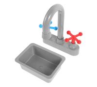 Beaupretty Pretend Play Kitchen Sink Mini Realistic Wash Basin with Faucet for Educational Role Play Compact Portable Design Promotes Cleanliness Water Conservation
