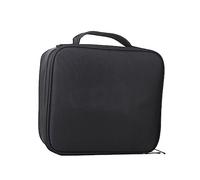 Beaupretty Professional Makeup Train Case Travel Cosmetic Bag Adjustable Dividers Brush Pockets Cover Easy to Clean for Lipstick Eyeshadow Foundation