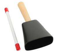 Beaupretty Professional Metal Cowbell Percussion Instrument for Handle High Welding Surface Bright Sound for Educational Musical Play and Parent Interaction Random Color