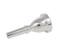 Beaupretty Professional Silver Plated Tuba Mouthpiece Durable Replacement Part for Tubas Compatible with Standard Models for Intermediate to Advanced Players