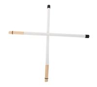 Beaupretty Professional Wooden Drum Brushes Closed Design Lightweight Drumstick Replacement for Drummers Beginners Practicing Jazz Rock Bands White Ergonomic Percussion Tool