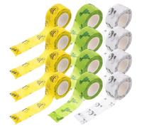 Beaupretty Protection Set 12Pcs Elastic Self-Adherent Tape Dinosaur, Panda, and Patterns, Breathable Non-Woven Fabric for Sports Injury and Writing Support