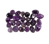 Beaupretty Purple Quartz Tumbled Stones Natural Polished Agate Pebbles for Decorative Use Fish Tanks Vases Gardens and Crafts Irregular Shape