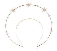 Beaupretty Queen Tiara for Women Adorable Star Headband Costume Headpiece Headband for Girl Goddess