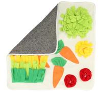 Beaupretty Rabbit Snuffle Mat Slow Feeding Pad for Bunny and Small Pets, Made of Sturdy Cloth Material with Adorable Shaped Design, for Feeding and Training to Stress