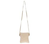 Beaupretty Raffia Handbag Womens Woven Crossbody Bag with Zipper and Strap | Lightweight 60g Design for Phones and Sunglasses, Black or Beige, Everyday Carry, Festivals, Summer Styling