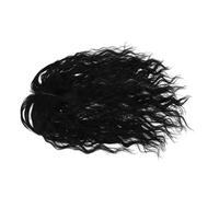 Beaupretty Real Hair Buns Hair Piece Lightweight Comfortable Women's Wig Short Curly Wig Easy to Wear for Daily