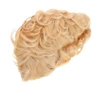 Beaupretty Real Human Hair Part Wig for Women Short Curly Afro Wig for Disco Parties